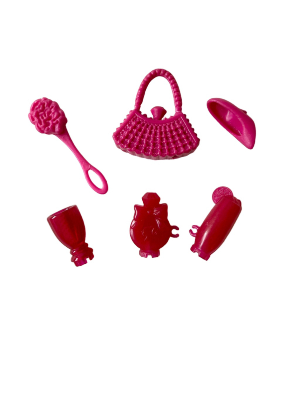 Barbie Dream House Replacement Accessories 6 piece pink set